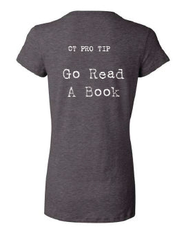 RIAW Go Read A Book Vneck
